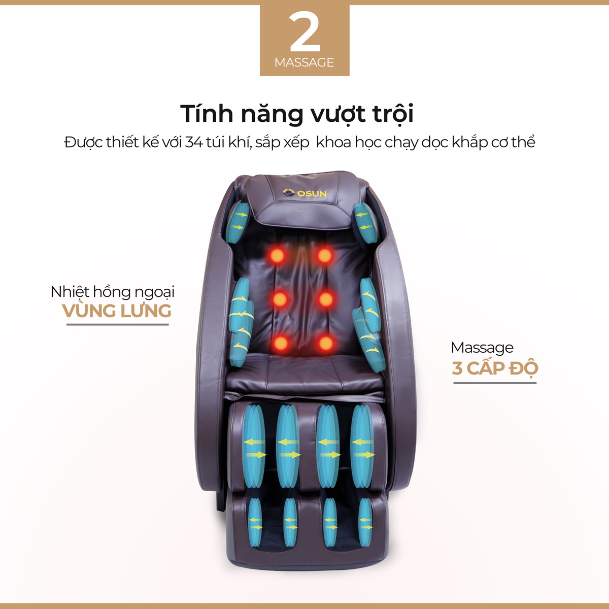 Ghế Massage Nhật Bản Osun Sk-36