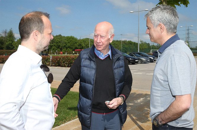 MU, Mourinho, Carrington, Ed Woodward, Sir Bobby Charlton